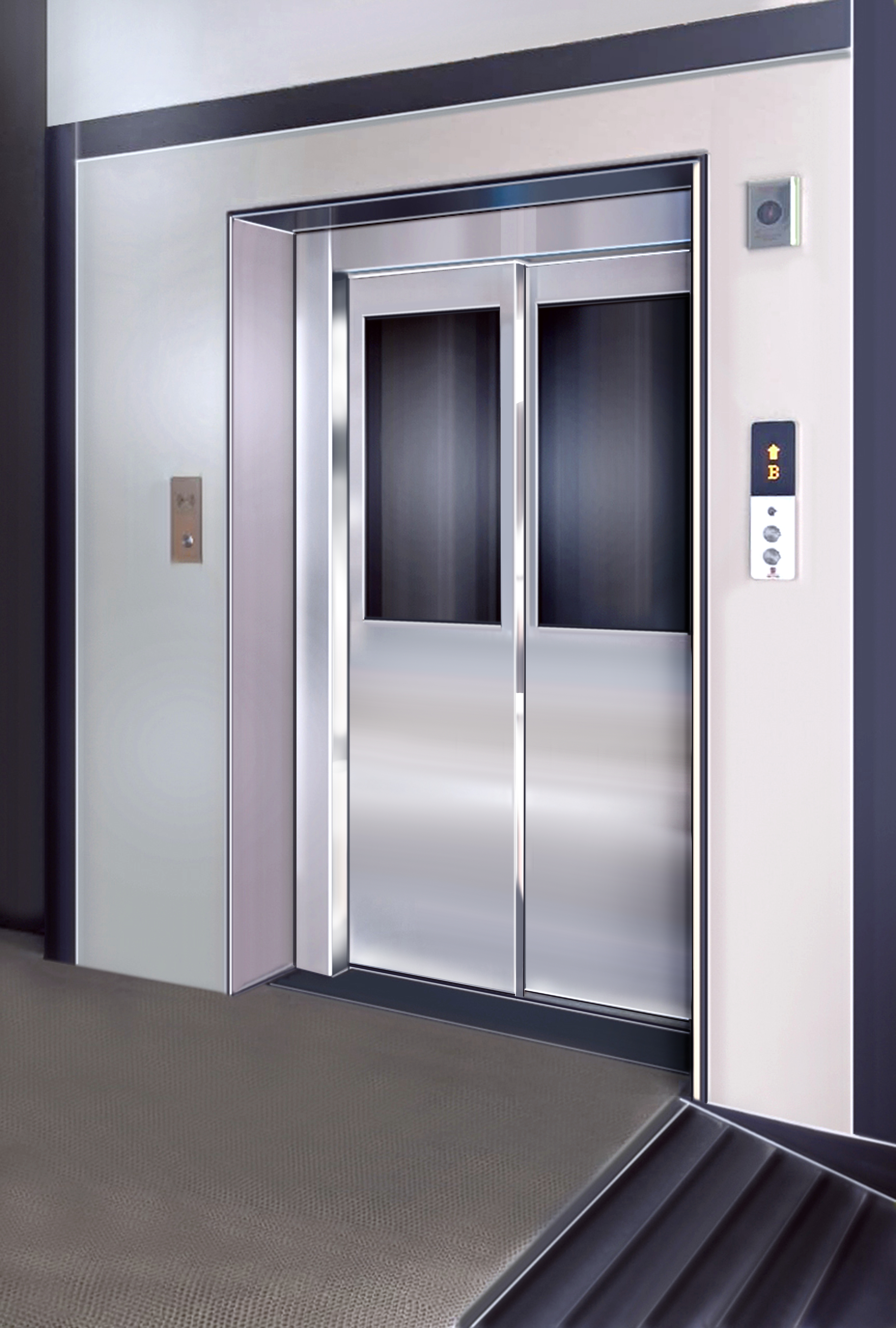 Modern automatic elevator door design