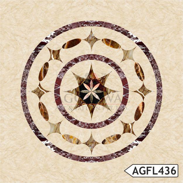 Concentric medallion flooring design