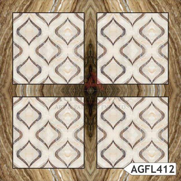 Teardrop pattern in marble
