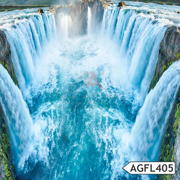3D waterfall effect flooring